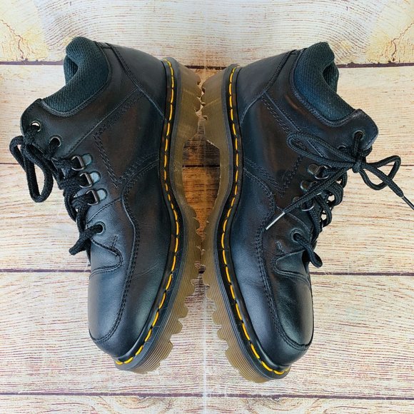 Doc Martens 2128 Black Leather Chunky Ankle Boots UK Size 8/US 10 - Picture 4 of 8